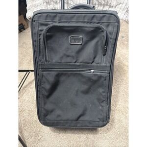 TUMI Suitcase Alpha 22" Carry-On 2-Wheel Black Ballistic Nylon USA Cabin Luggage